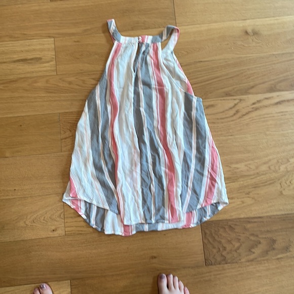 Torrid WHITE & MULTI STRIPE GODDESS TANK - Picture 4 of 4